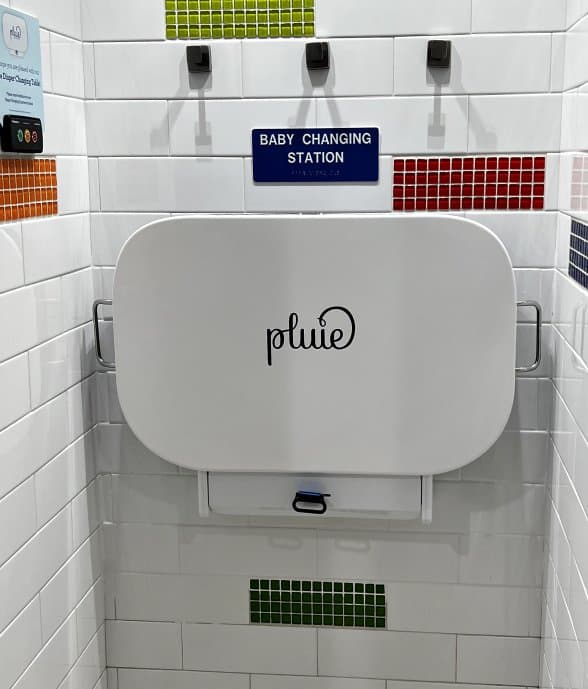 Pluie self-sanitizing baby changing table